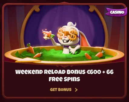 weekend reload bonus 600 euro and 66 free spins